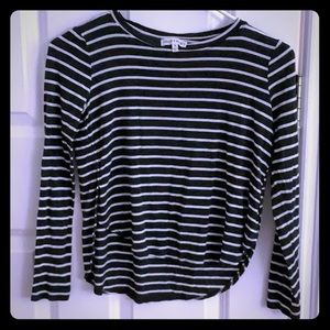 Black and White Stripe long sleeve tee shirt